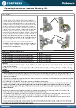 Предварительный просмотр 1 страницы Fortress Technologies Osbourn IBL-H Operating Instructions Manual