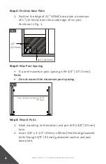 Предварительный просмотр 6 страницы Fortress Technologies PURE VIEW GLASS BALUSTER FOR Fe26 STEEL Installation Instructions Manual