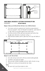 Предварительный просмотр 10 страницы Fortress Technologies PURE VIEW GLASS BALUSTER FOR Fe26 STEEL Installation Instructions Manual