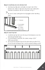 Предварительный просмотр 13 страницы Fortress Technologies PURE VIEW GLASS BALUSTER FOR Fe26 STEEL Installation Instructions Manual