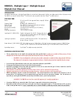 Preview for 1 page of FortrezZ MIMO2+ User Manual