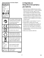 Preview for 21 page of fortum 4780209 Translation Of The Original User Manual