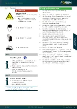 Preview for 29 page of Forum 691250-Z-BC Operating Instructions Manual