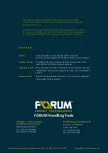 Предварительный просмотр 154 страницы Forum 755000 Operating Instructions Manual