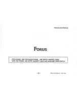 Preview for 24 page of forus FSC-1000 User Manual