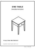 Forward Industries HM-ST005-001 Assembly Instructions Manual preview