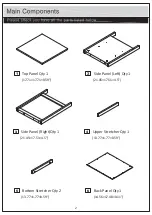 Предварительный просмотр 3 страницы Forward Industries NIGHTSTAND HM-ST012-001 Assembly Instructions Manual