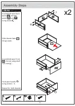 Предварительный просмотр 10 страницы Forward Industries NIGHTSTAND HM-ST012-001 Assembly Instructions Manual