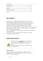 Preview for 3 page of Forward SCM-6000 User Manual