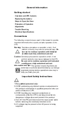 Preview for 2 page of Forza Atlas 2-3KVA Service Manual