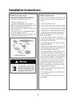 Preview for 13 page of Forza FD24DI Installation Instructions Manual