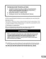 Preview for 7 page of Forza FR304GN Installation Manual