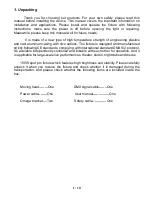 Preview for 2 page of FOS Technologies 150W LED Spot User Manual