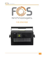 Preview for 1 page of FOS Technologies FOS 20W RGB Manual