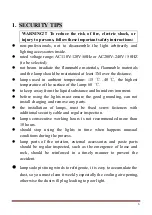 Preview for 2 page of FOS Technologies FOS PAR 7x10W ALU User Manual