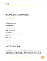 Preview for 2 page of FOS Technologies FOS Spot 40W Manual