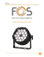 FOS Technologies PAR 18x12W PRO Manual preview