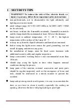 Preview for 2 page of FOS Technologies PAR ZOOM PRO User Manual