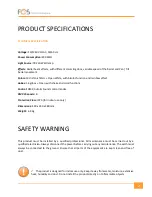 Preview for 2 page of FOS Technologies Roller 7R Quick Start Manual