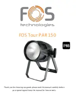 Preview for 1 page of FOS Technologies Tour PAR 150 Manual