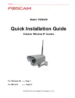 Foscam FI8906W Quick Installation Manual preview