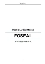 Foseal OBDII BLE User Manual предпросмотр