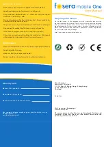 Preview for 2 page of Fosera Mobile One User Manual