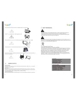 Preview for 4 page of Fosera TV 240 User Manual