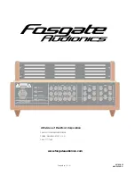 Preview for 32 page of Fosgate Audionics FAP V1 User Manual