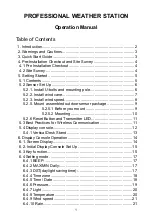 Preview for 1 page of Foshk WH2900 Operation Manual