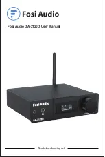 Fosi Audio DA-2120D User Manual предпросмотр