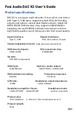 Preview for 2 page of Fosi Audio DAC K3 User Manual