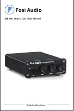 Preview for 1 page of Fosi Audio K4 User Manual