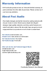 Preview for 12 page of Fosi Audio K4 User Manual