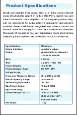 Предварительный просмотр 2 страницы Fosi Audio M04 User Manual