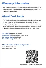 Preview for 12 page of Fosi Audio T20 User Manual