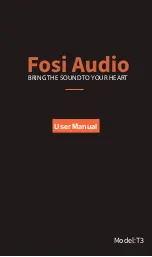 Preview for 1 page of Fosi Audio T3 User Manual