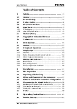 Preview for 3 page of Foss NIRS DA1650 User Manual