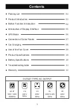 Preview for 3 page of FOSSIBOT F2400 User Manual