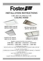 Preview for 1 page of Foster 2459 910 Installation Instructions Manual