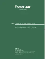 Foster 7126 046 User Manual preview