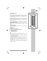 Предварительный просмотр 7 страницы Foster CILINDRO ISLAND Installation Maintenance And Operating Instructions