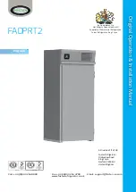 Foster FADPRT2 Original Operation & Installation Manual предпросмотр