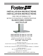 Preview for 1 page of Foster MILANO ISLAND 36" 2454 900 Installation Instructions Manual