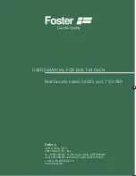 Preview for 1 page of Foster Multifunction S4000 User Manual