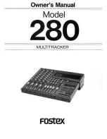 Fostex 280 Owner'S Manual предпросмотр