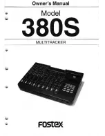 Preview for 1 page of Fostex 380S Owner'S Manual