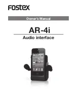 Fostex AR-4i Owner'S Manual preview