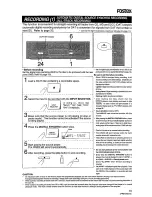 Preview for 19 page of Fostex CR200 Owner'S Manual