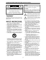 Preview for 2 page of Fostex CR500 Owner'S Manual